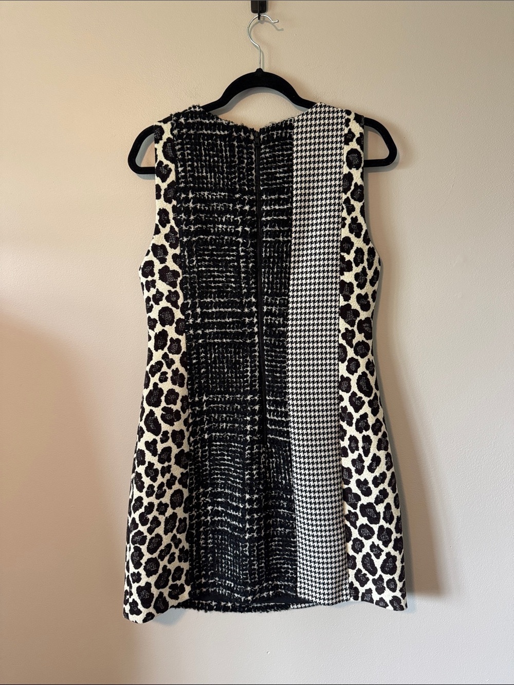 Alice + Olivia Clyde Pattern Mix Wool Blend Dress - Picture 5 of 5